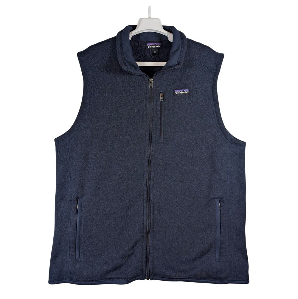 Patagonia Better Sweater Vest Blue Fleece Full Zip Outdoor Hiking Men’s Size XXL